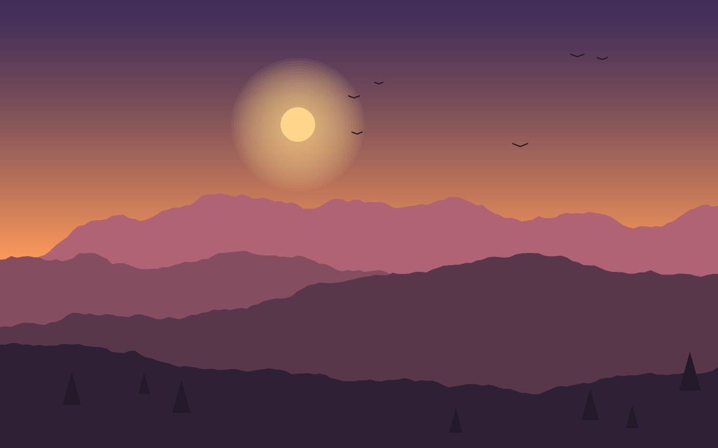 Landschaftsillustration