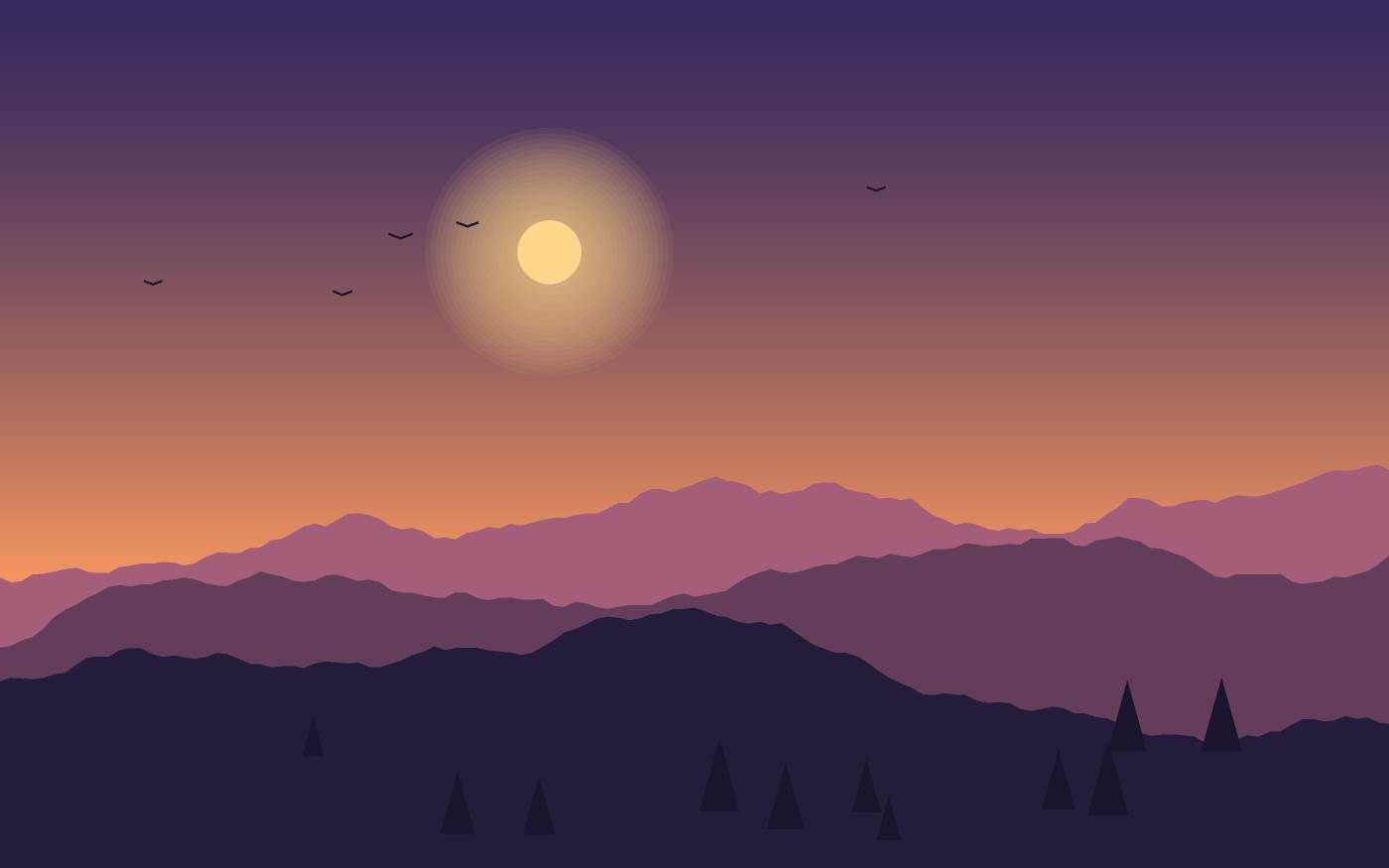 Landschapsillustratie