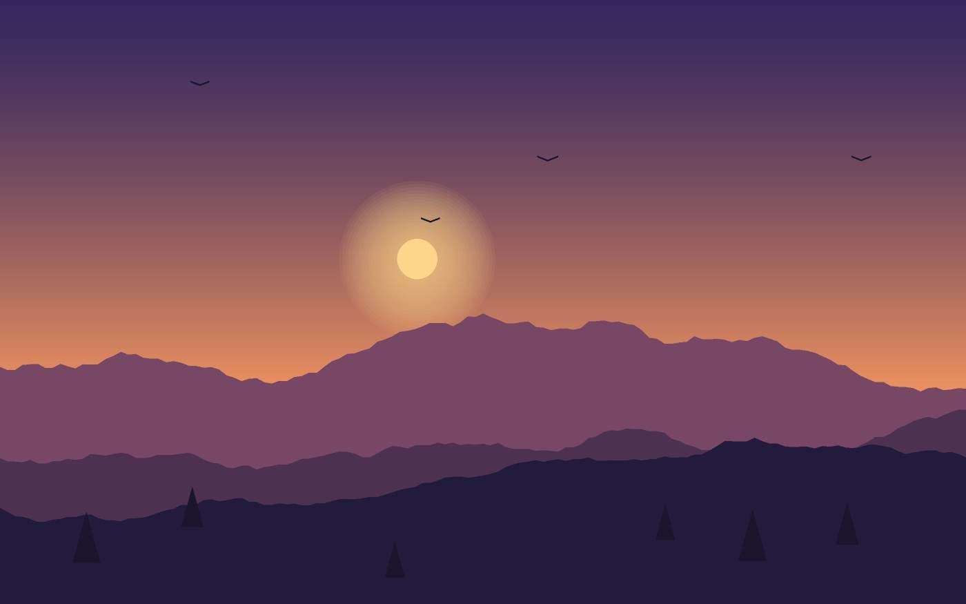 Ilustrace krajiny