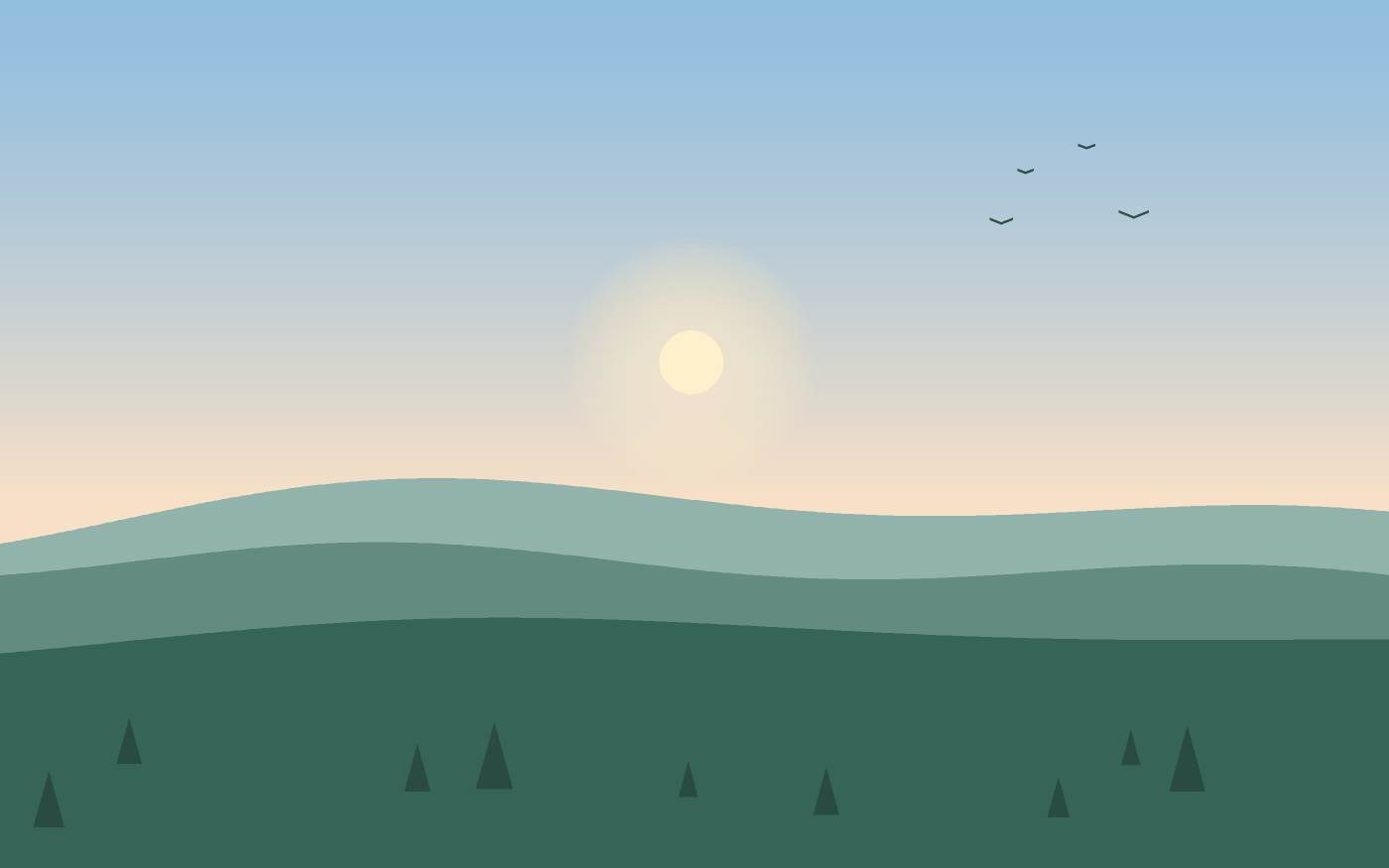 Ilustración de un paisaje
