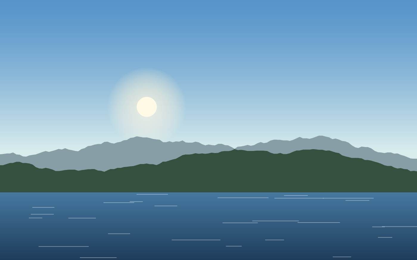Illustrazione di un paesaggio