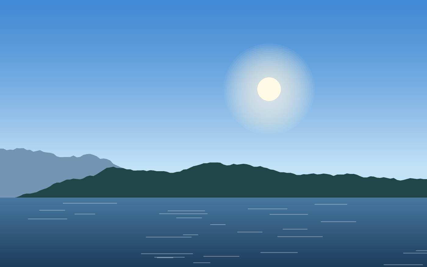 Illustrazione di un paesaggio