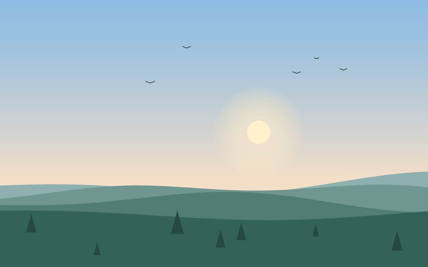 Illustrazione di un paesaggio