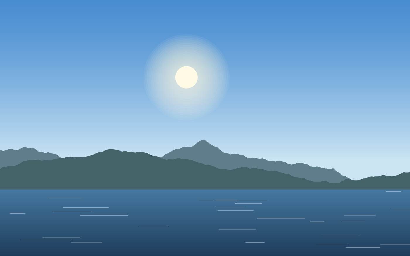 Illustrazione di un paesaggio