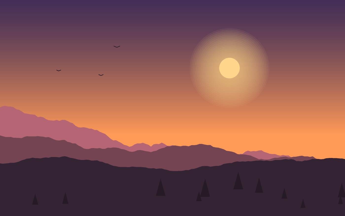 Landschapsillustratie
