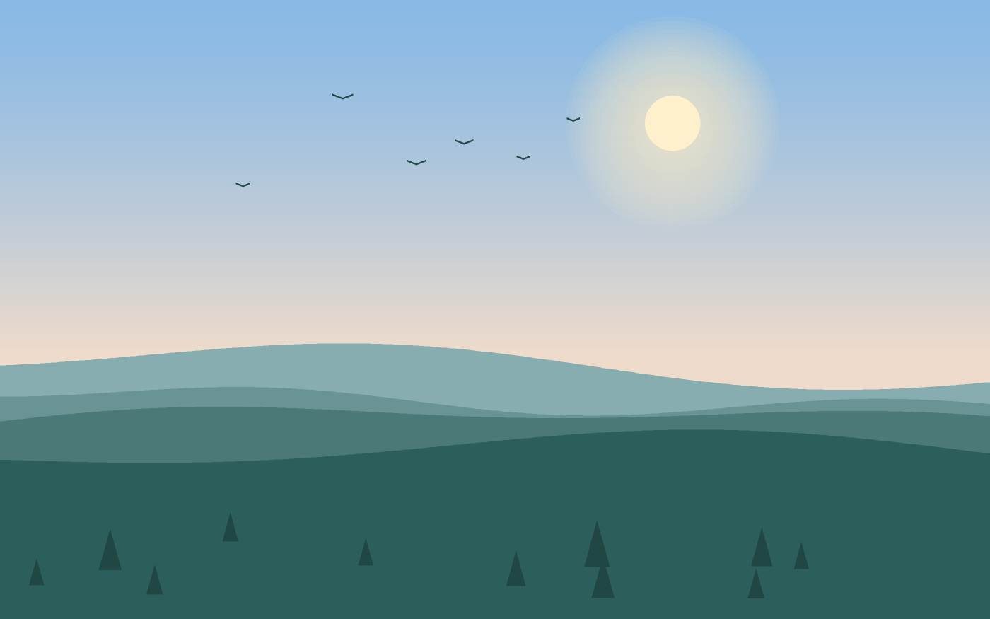 Landschapsillustratie