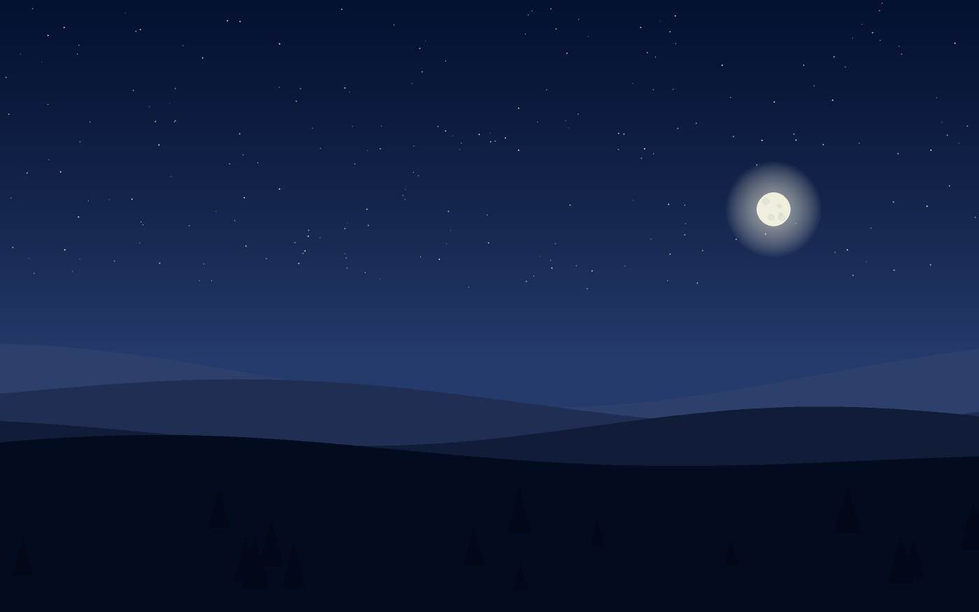 Ilustração de uma paisagem