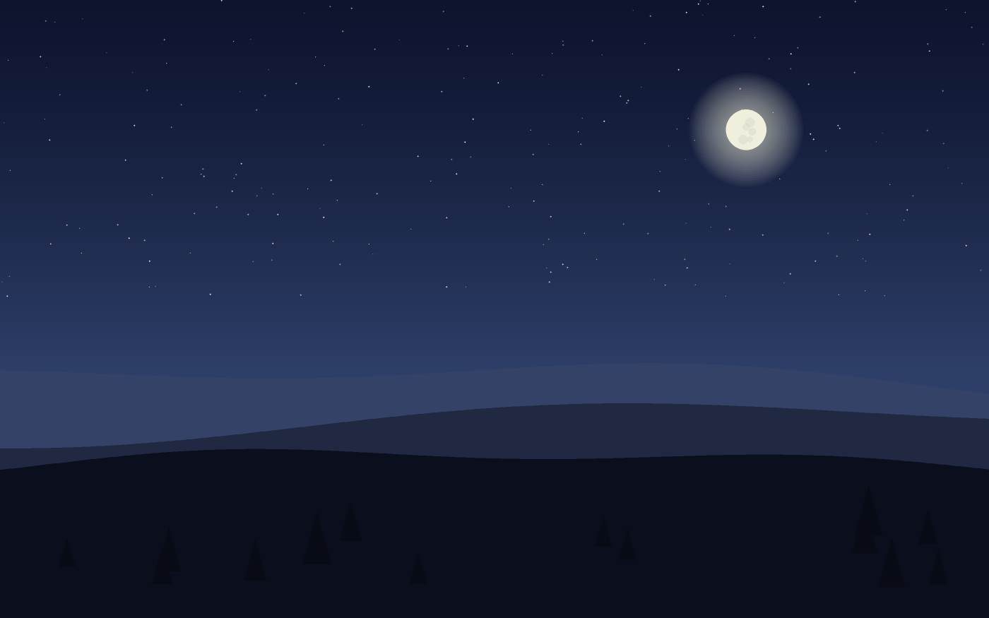 Ilustração de uma paisagem