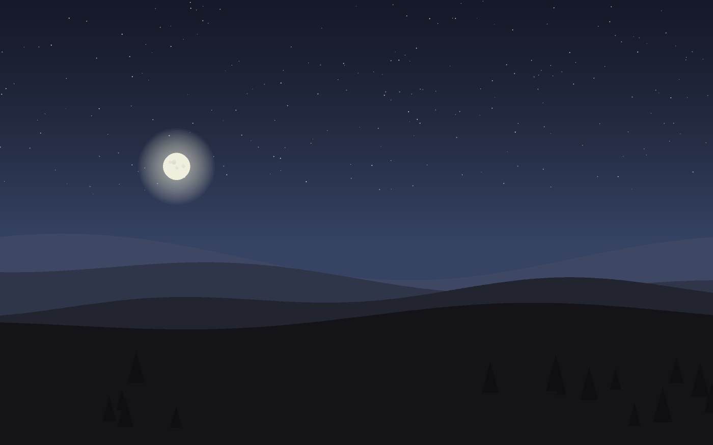 Ilustração de uma paisagem